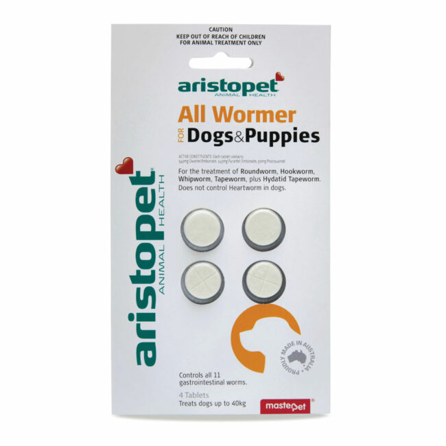 Aristopet All Wormer for Dogs and Puppies - 4 Tablets 1