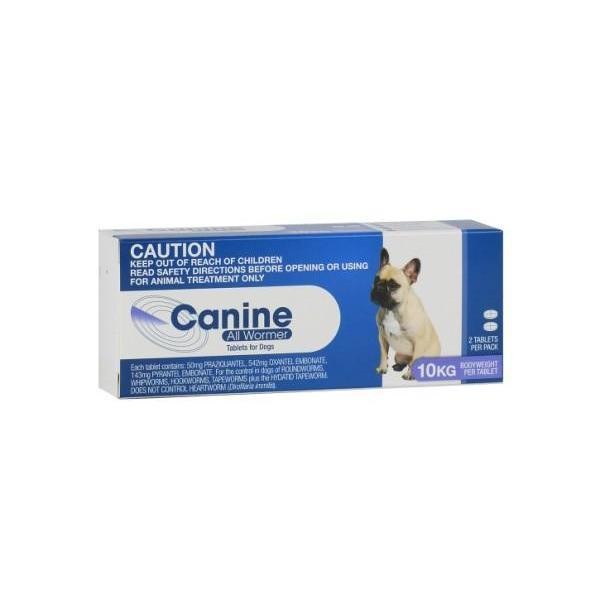 Canine All Wormer 10kg - 2 Tablets 1