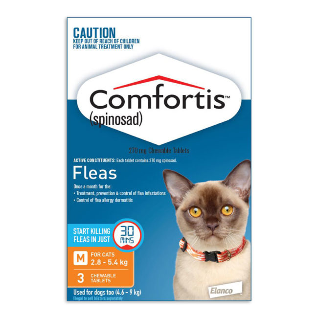 Comfortis Orange Chews for Medium Cats - 3 Pack 1