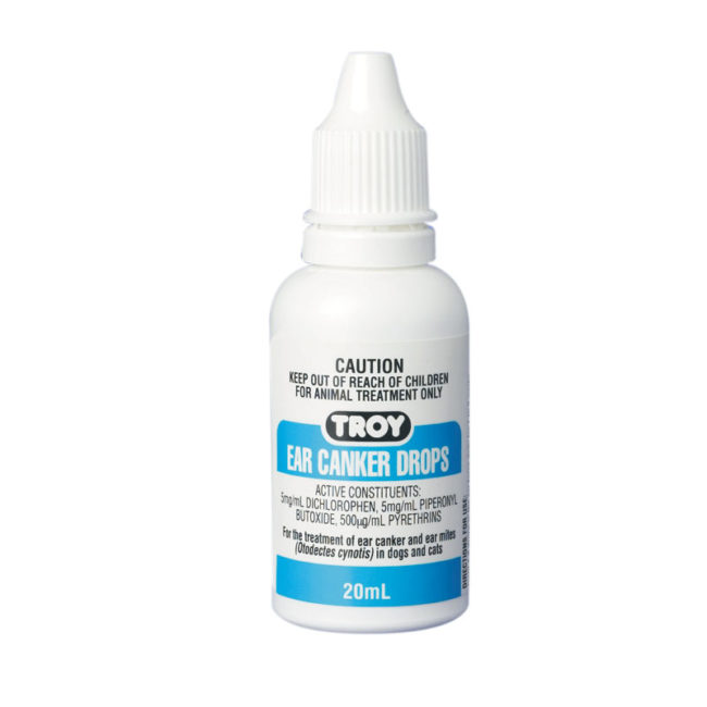 Troy Ear Canker Drops for Cats & Dogs 1
