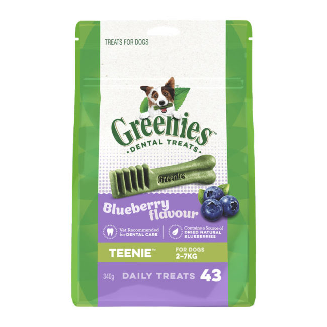 Greenies Blueberry Teenie Dental Treats for Dogs - 43 Pack 1