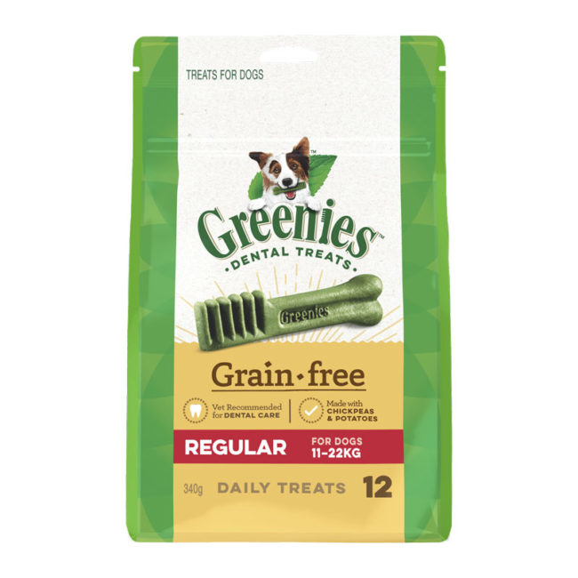 Greenies Grain Free Regular Dental Treats for Dogs - 12 Pack 1