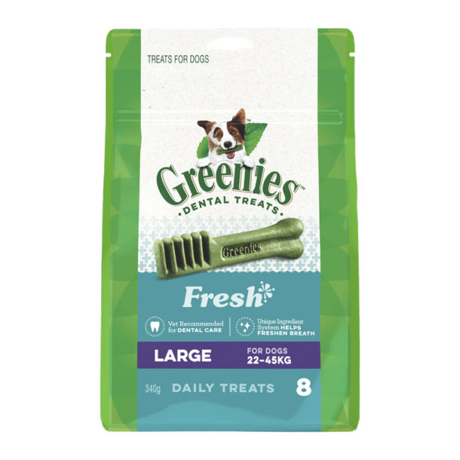 Greenies Fresh Large Dental Treats for Dogs - 8 Pack 1