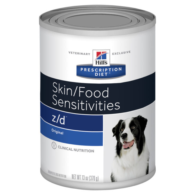 Hills Prescription Diet Canine z/d Skin/Food Sensitivities Original Flavour 370g x 12 Cans 1