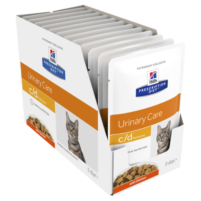 Hills Prescription Diet Feline c/d Urinary Multicare Chicken 85g x 12 Pouches 1