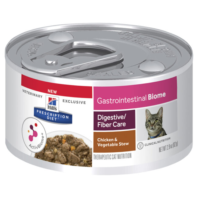 Hills Prescription Diet Feline Gastrointestinal Biome Digestive Fibre Care Chicken & Vegetable Stew 82g x 24 Cans 1
