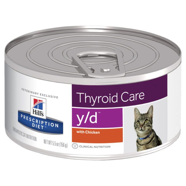 Hills Prescription Diet Feline y/d Thyroid Care 156g x 24 Cans 1