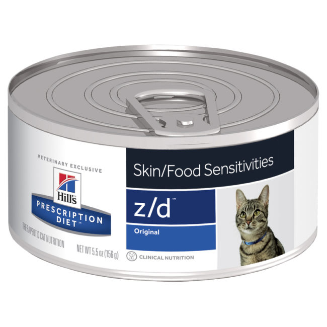 Hills Prescription Diet Feline z/d Skin/Food Sensitivities 156g x 24 Cans 1