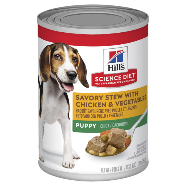 Hills Science Diet Puppy Savoury Stew with Chicken & Vegetables 363g x 12 Cans 1