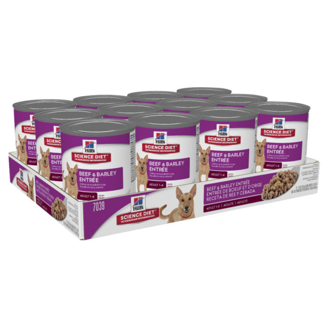Hills Science Diet Adult Dog Beef & Barley Entree 370g x 12 Cans 2
