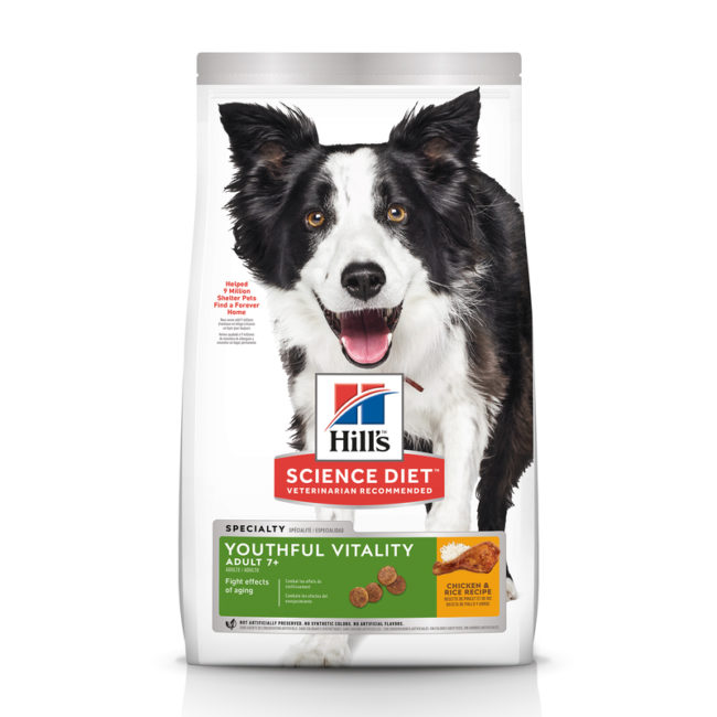 Hills Science Diet Adult Dog 7+ Youthful Vitality 5.67kg 1