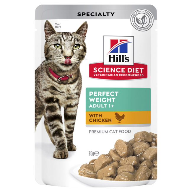 Hills Science Diet Adult Perfect Weight Cat Food 85g x 12 Pouches 1