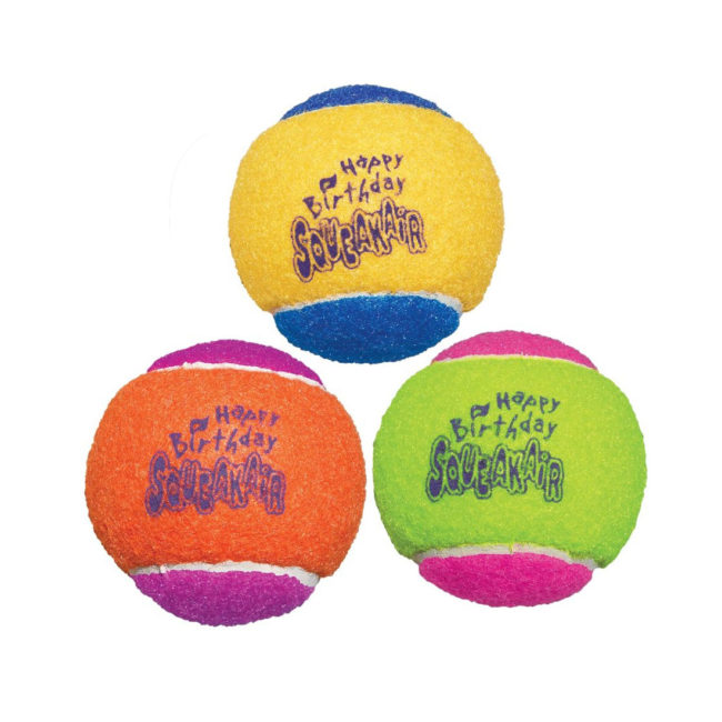 KONG Occasions SqueakAir Birthday Balls Medium - 3 Pack 1