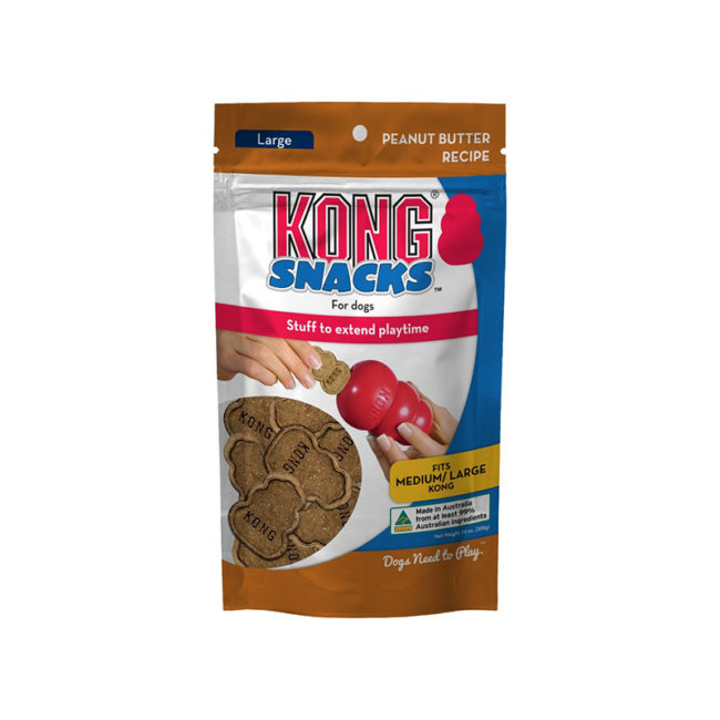 Kong Snacks for Dogs Peanut Butter Recipe Large 300g 1