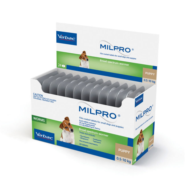 MILPRO Allwormer Tablets for Small Dogs and Puppies - 24 Tablets 1
