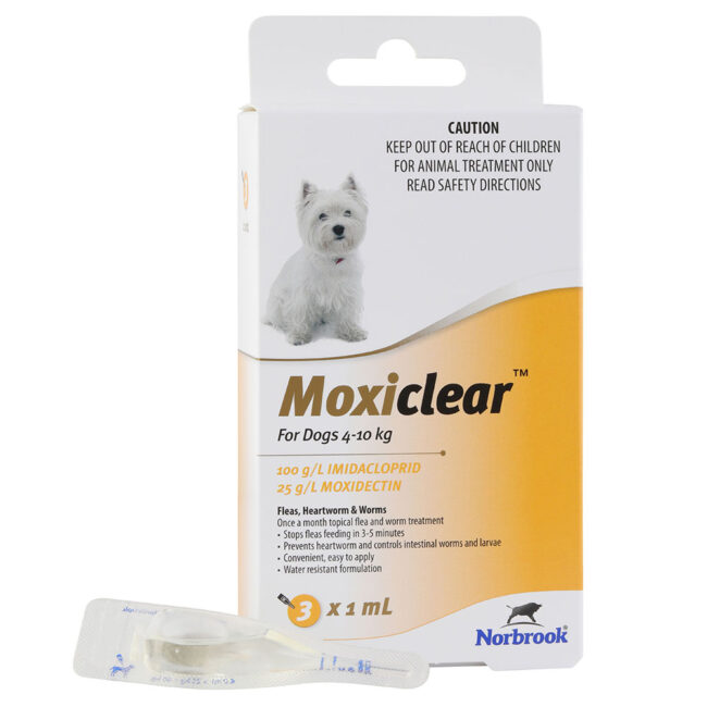 Moxiclear Yellow for Small Dogs - 3 Pack 1