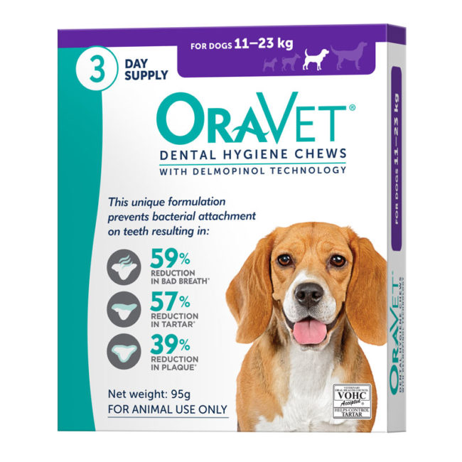 OraVet Dental Chews for Medium Dogs - 3 Pack 1