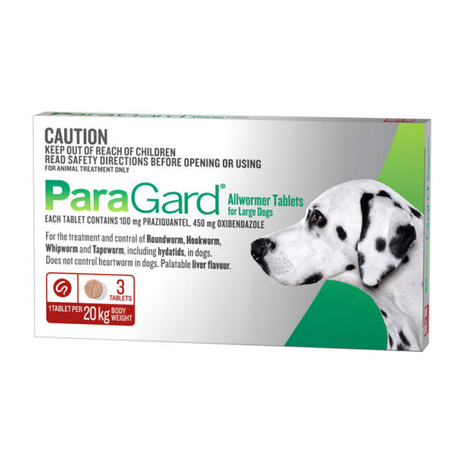 ParaGard Allwormer Tablets for Large Dogs - 3 Pack 1