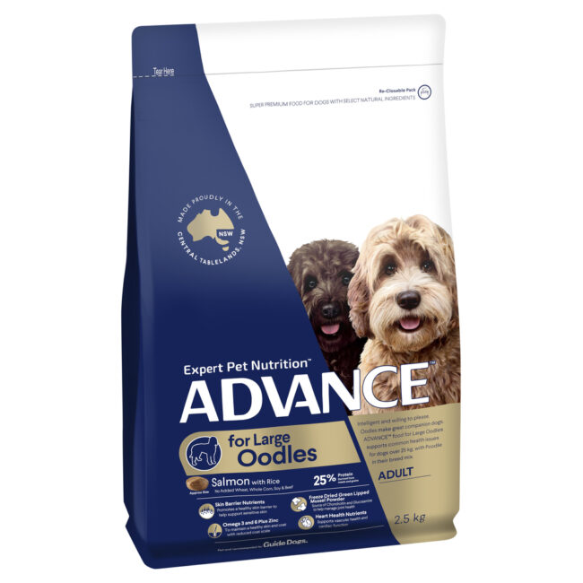 ADVANCE Large Oodles Adult Dog Food Salmon with Rice 2.5kg 1