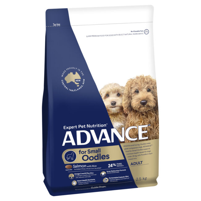 ADVANCE Small Oodles Adult Dog Food Salmon with Rice 2.5kg 1