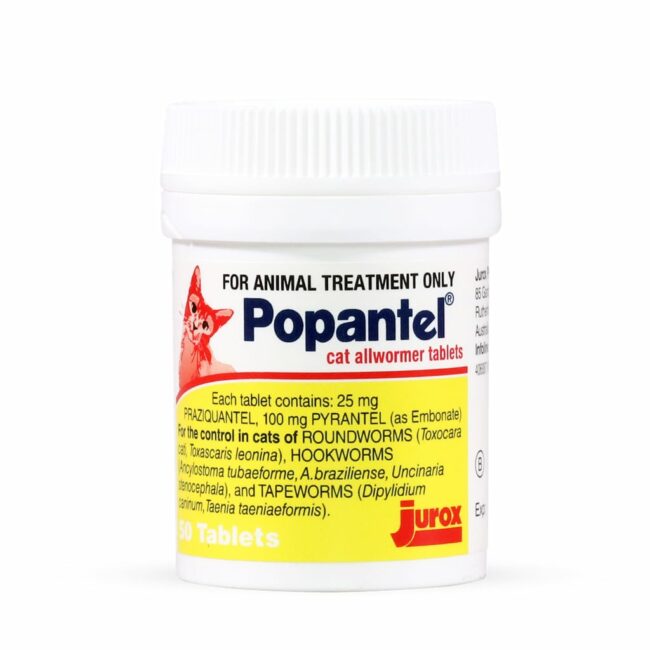 Popantel Cat Allwormer Tablets - 50 Pack 1