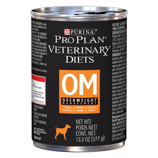 Purina Pro Plan Vet Diet Canine OM Overweight Management 377g x 12 cans 1