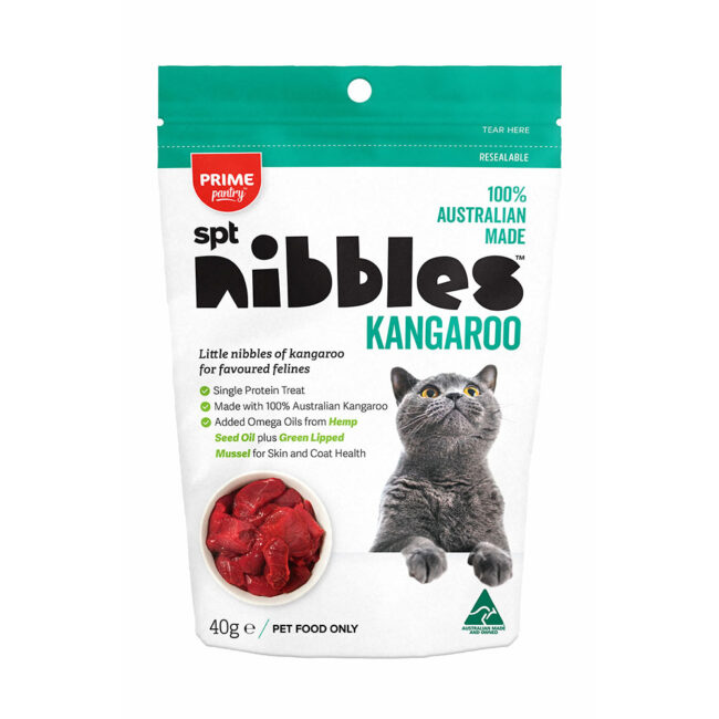 Prime Pantry SPT Nibbles Kangaroo Cat Treats 40g 1