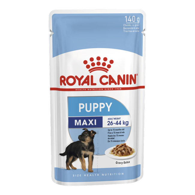 Royal Canin Puppy Food Maxi 140g x 10 Pouches 1