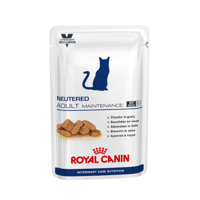 Royal Canin Vet Care Nutrition Feline Neutered Adult Maintenance 100g x 12 Pouches 1