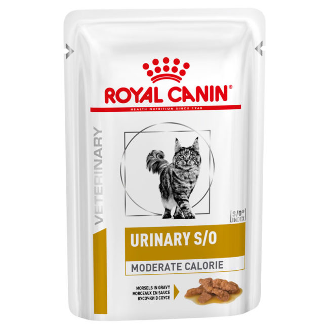 Royal Canin Vet Diet Feline Urinary S/O Moderate Calorie 85g x 12 Pouches 1