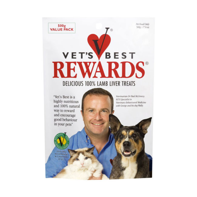 Vets Best Rewards Lamb Liver Treats 500g 1